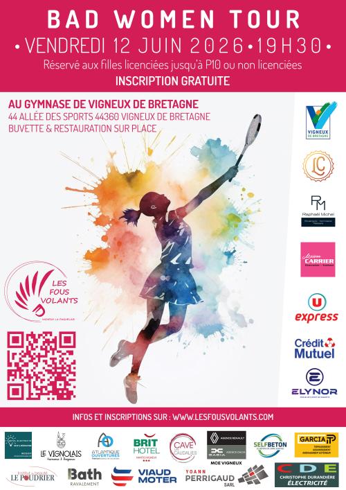 Le club reçoit le Bad Women Tour le vendredi 12 juin 2026